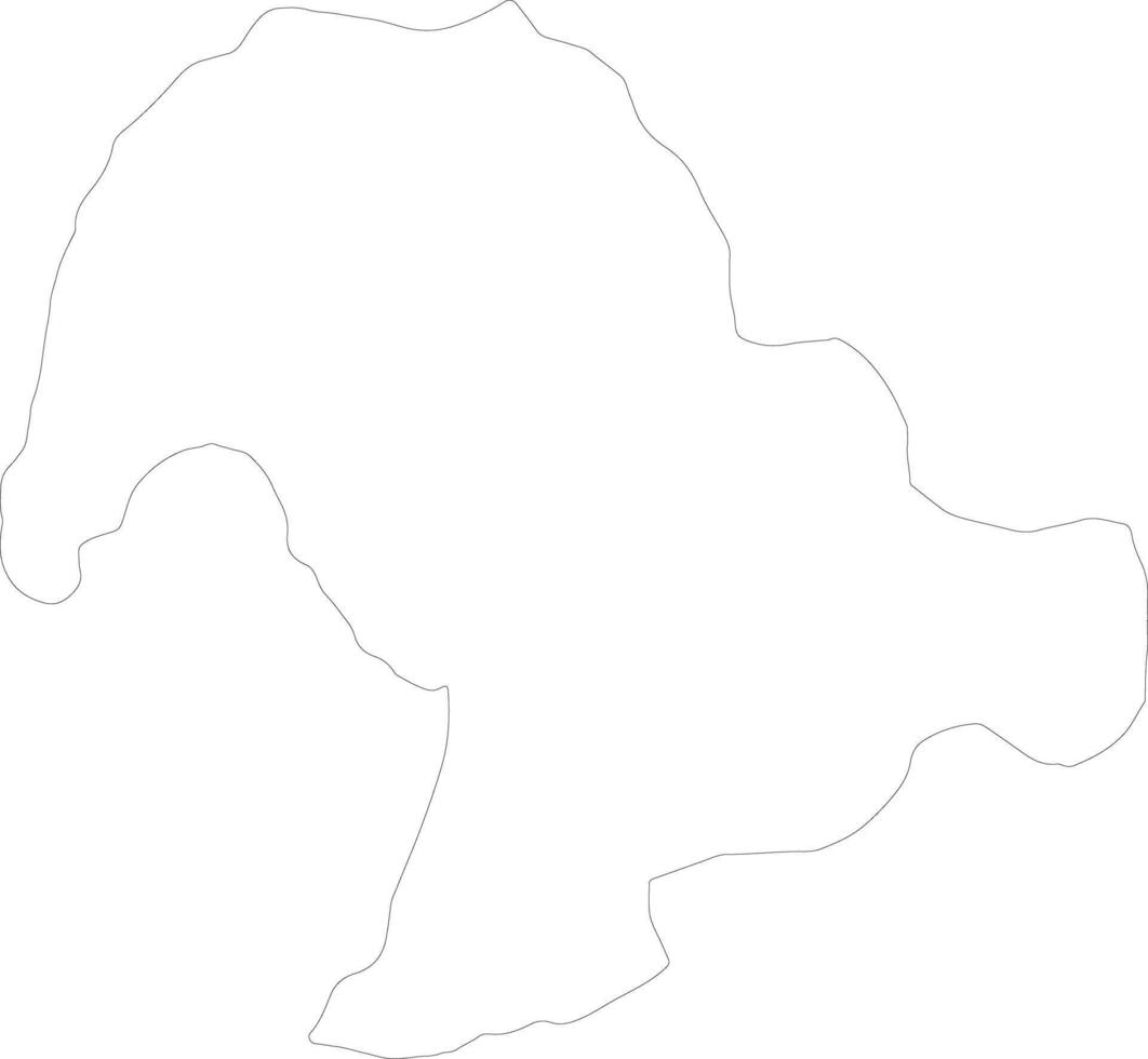 Bokeo Laos outline map vector