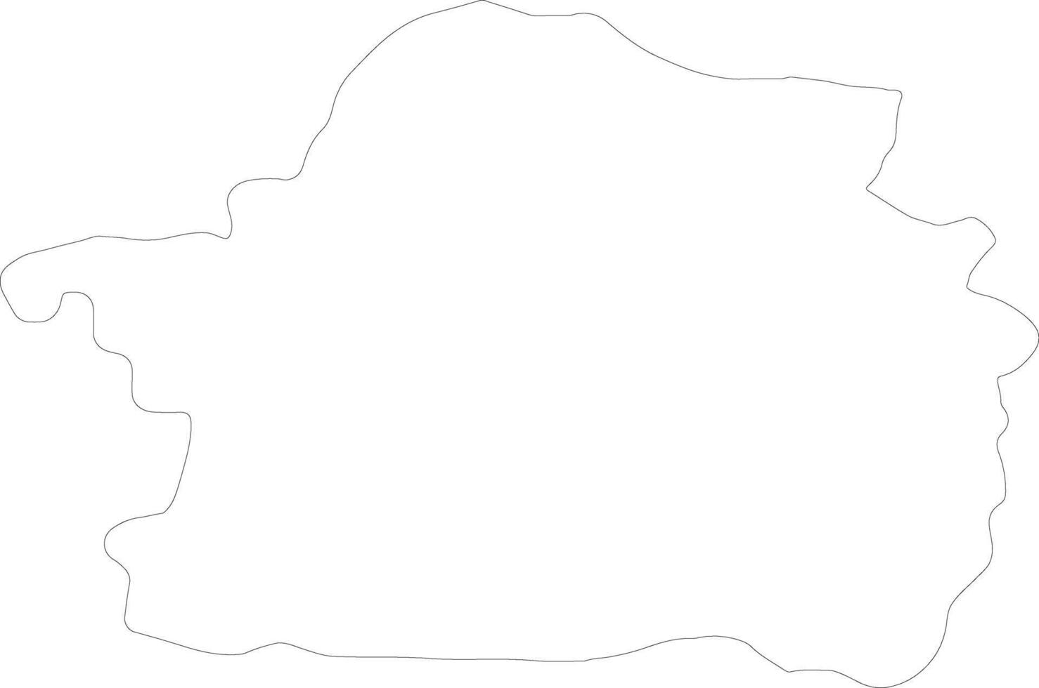 Braila Romania outline map vector