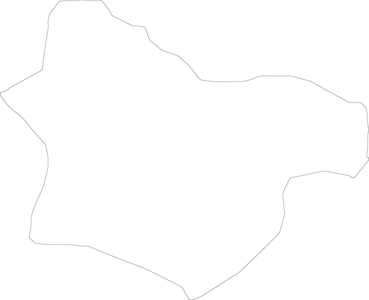 Bogdanci Macedonia outline map vector