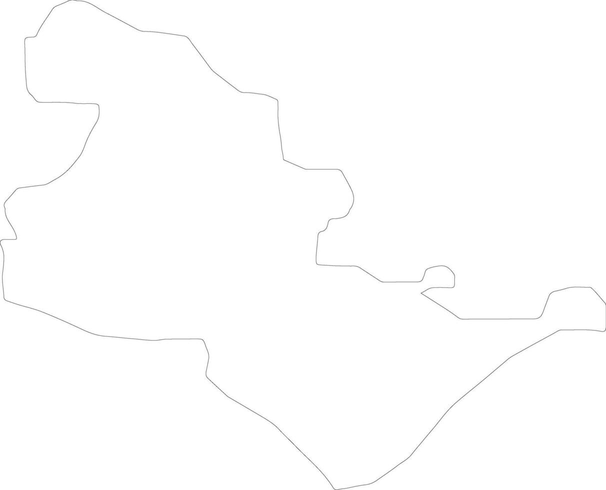 Brvenica Macedonia outline map vector