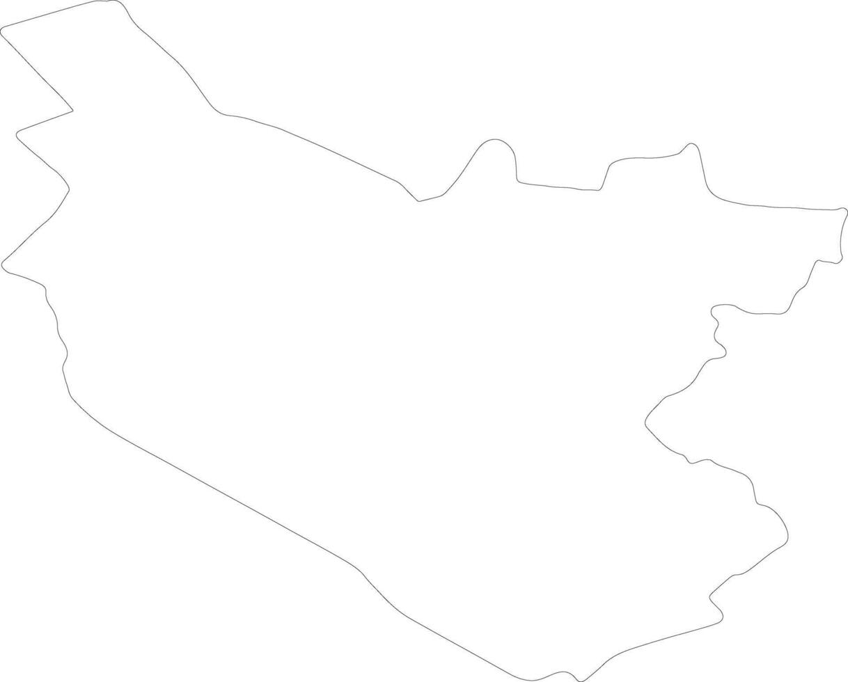 Bukhoro Uzbekistan outline map vector