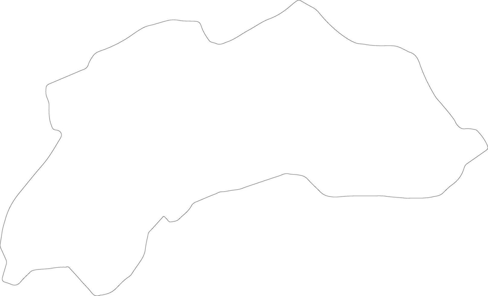 Burdur Turkey outline map vector