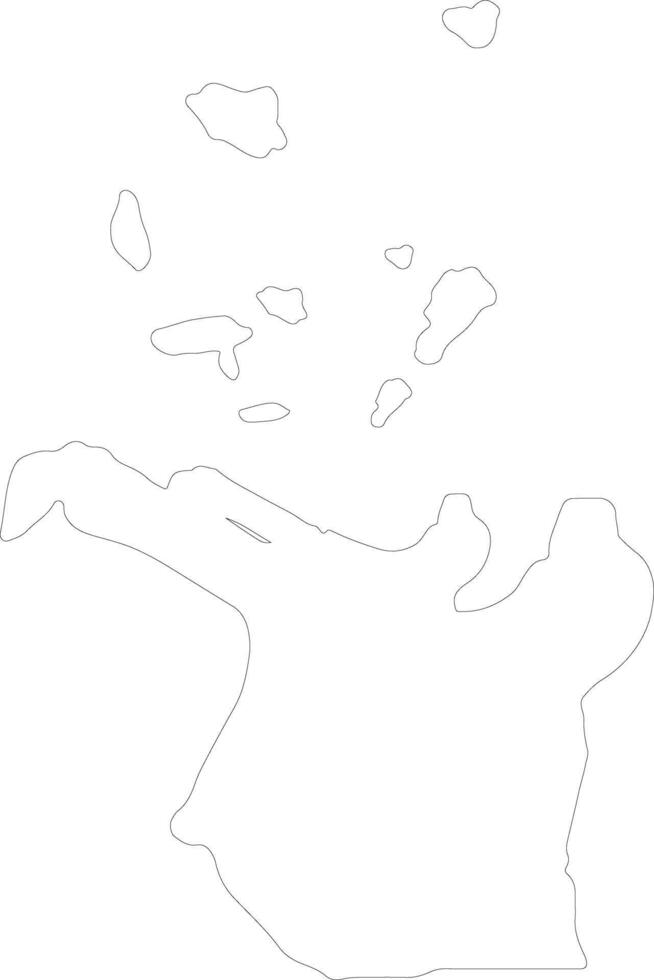 Cagayan Philippines outline map vector