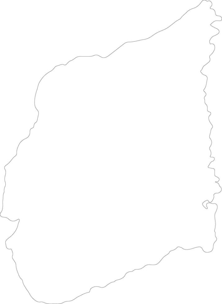 Cabo Delgado Mozambique outline map vector