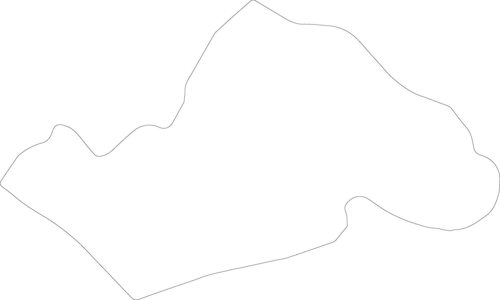 Can Tho Vietnam outline map vector