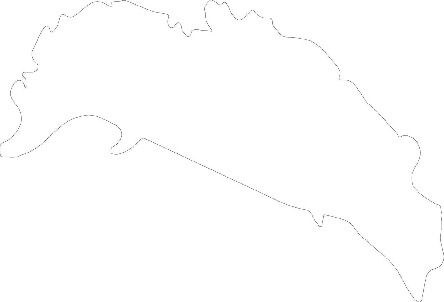 Camarines Norte Philippines outline map vector