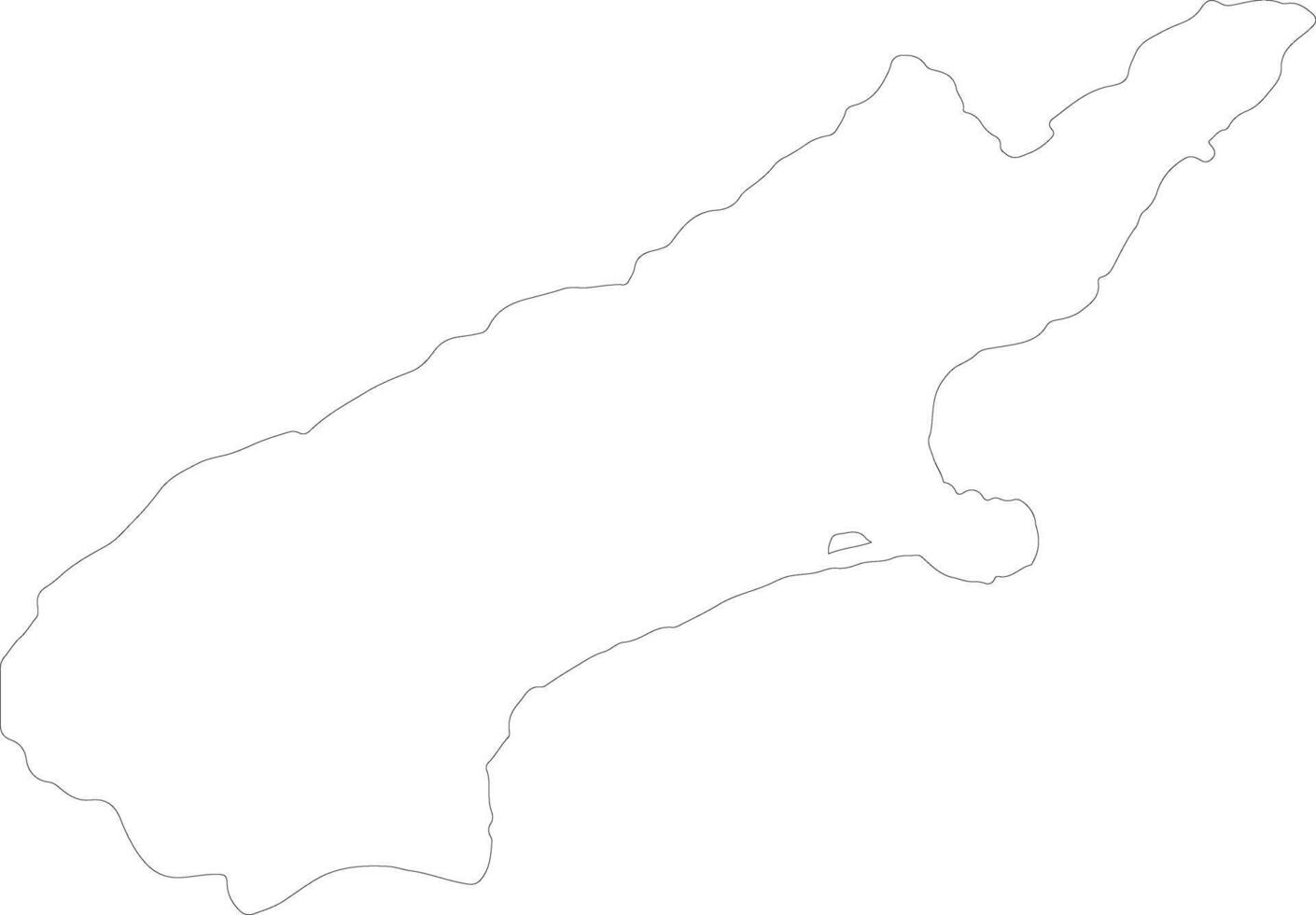 Canterbury New Zealand outline map vector