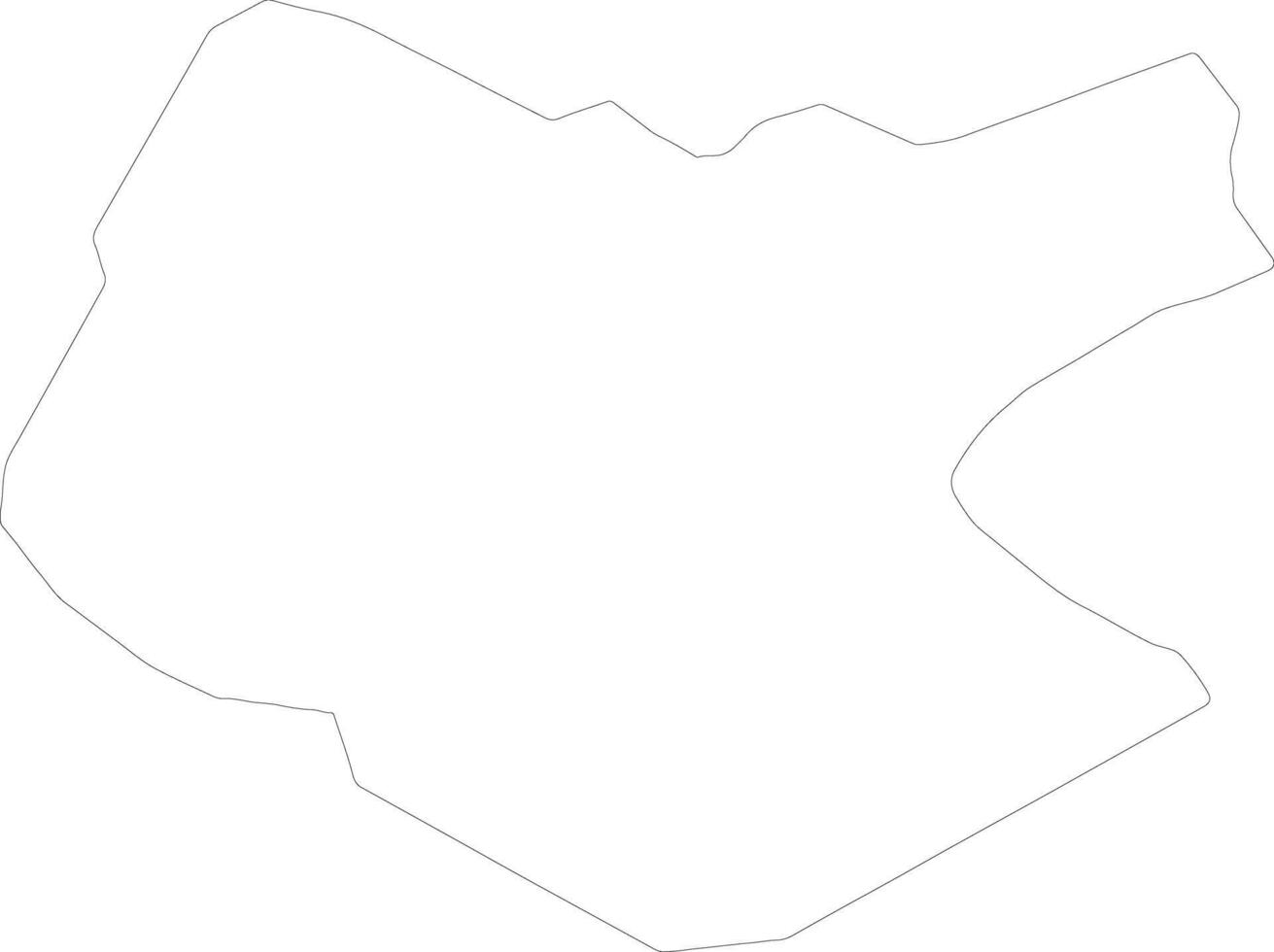 cerknica Eslovenia contorno mapa vector