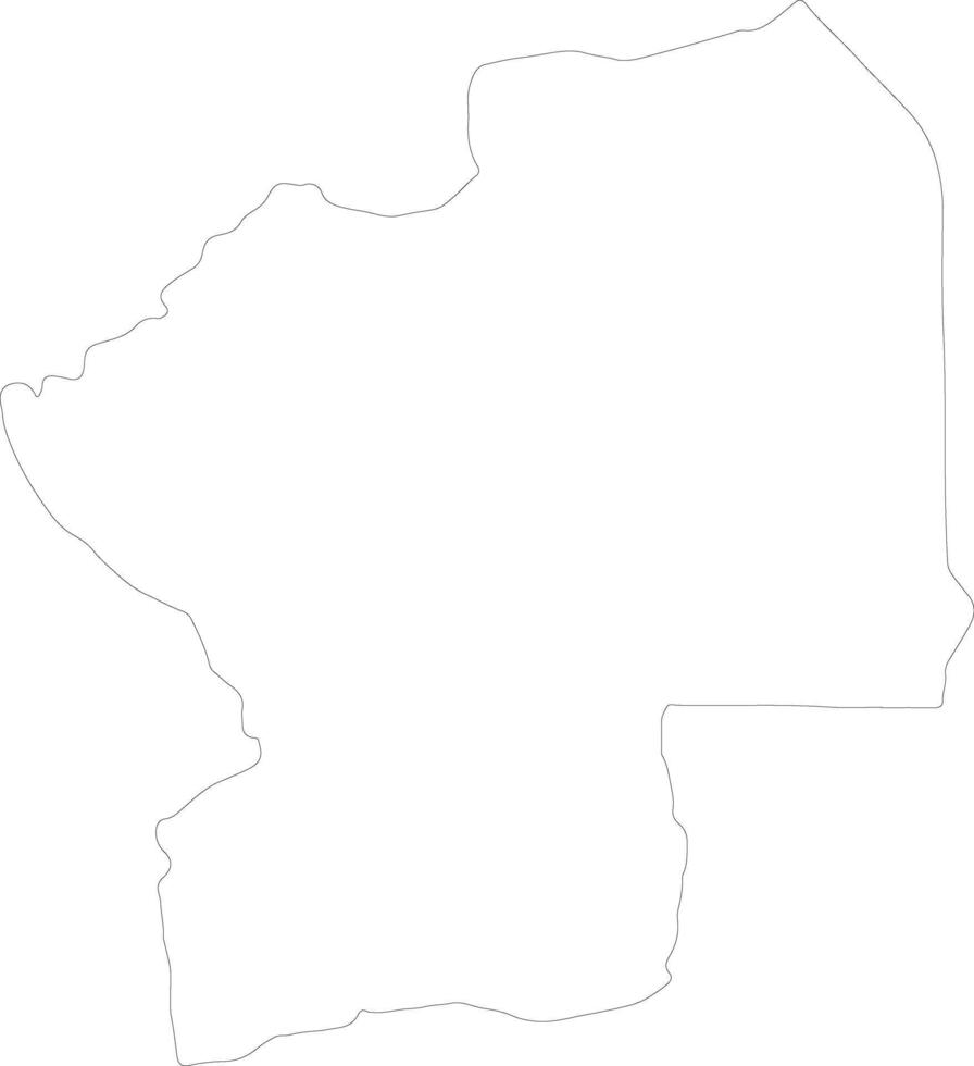 Centre Togo outline map vector