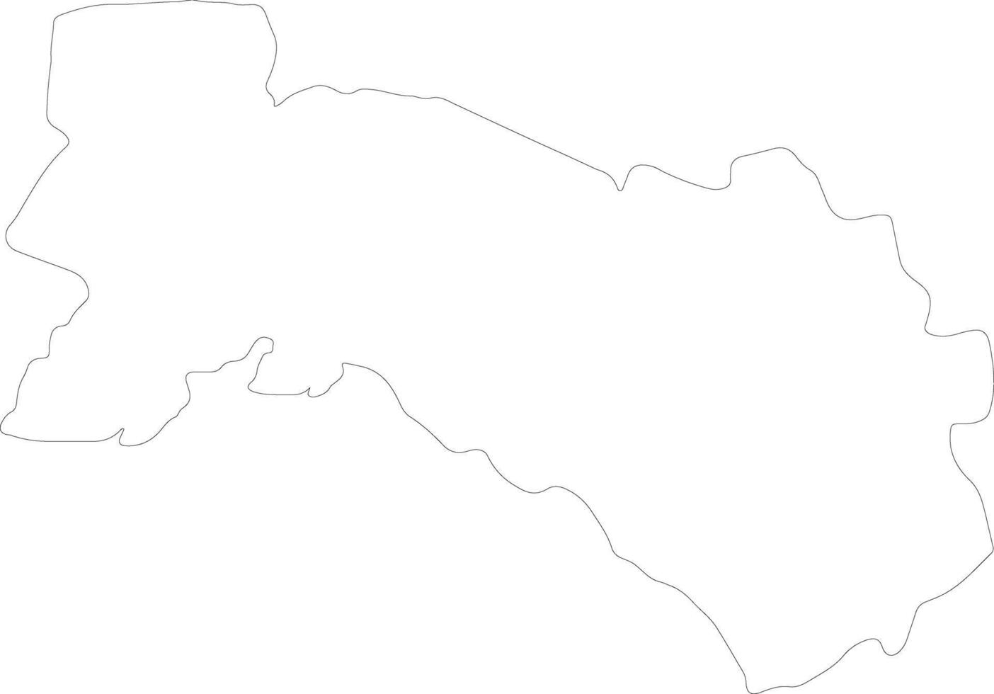 Chachoengsao Thailand outline map vector