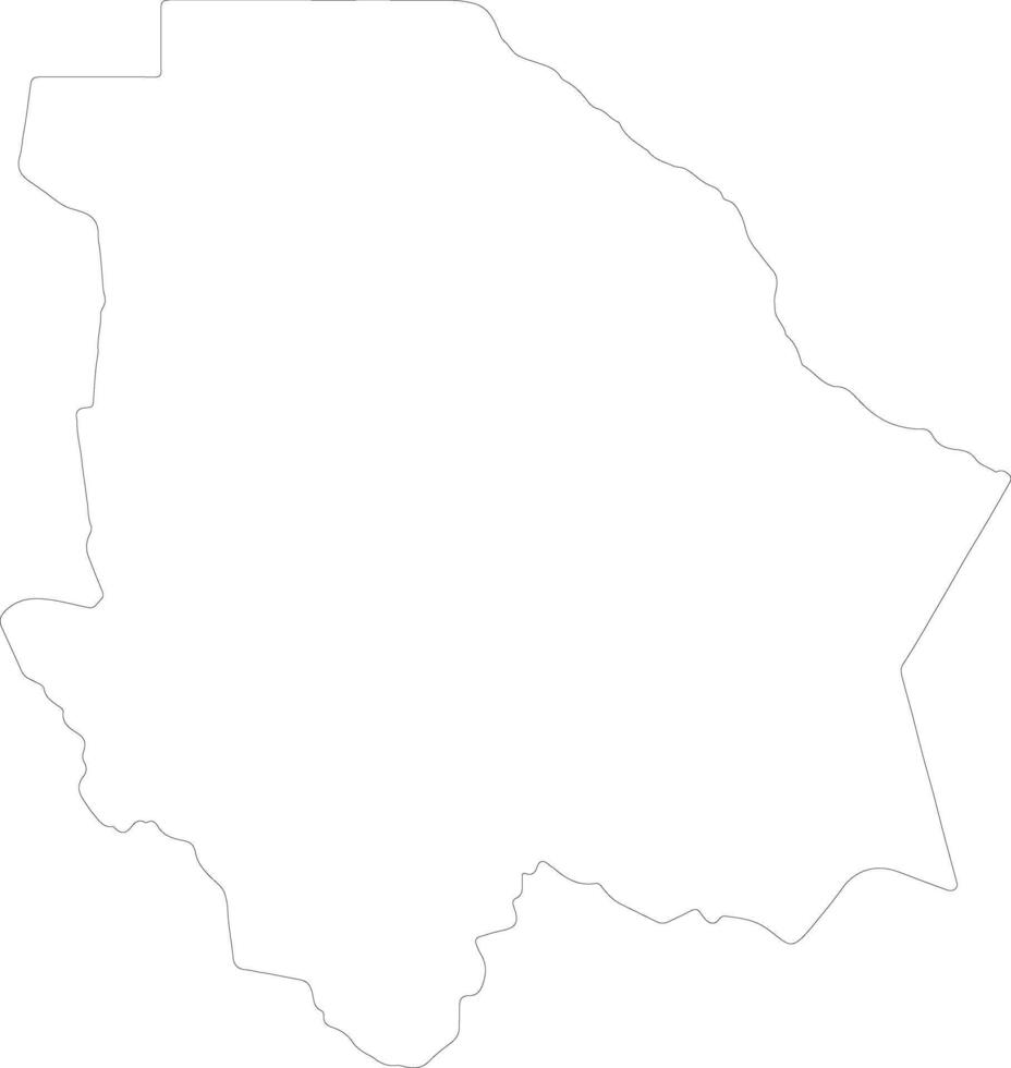 Chihuahua Mexico outline map vector