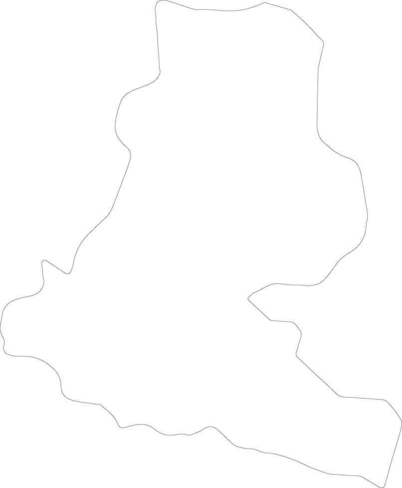 Chimbu Papua New Guinea outline map vector