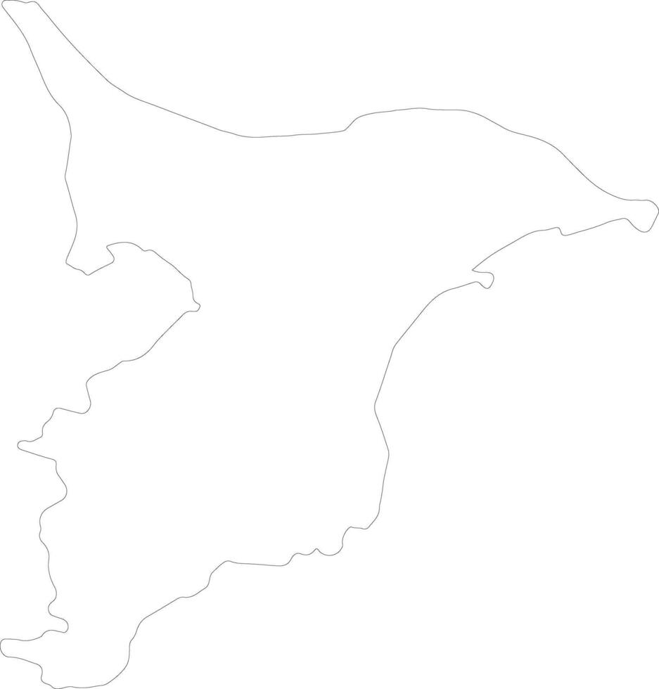Chiba Japan outline map vector