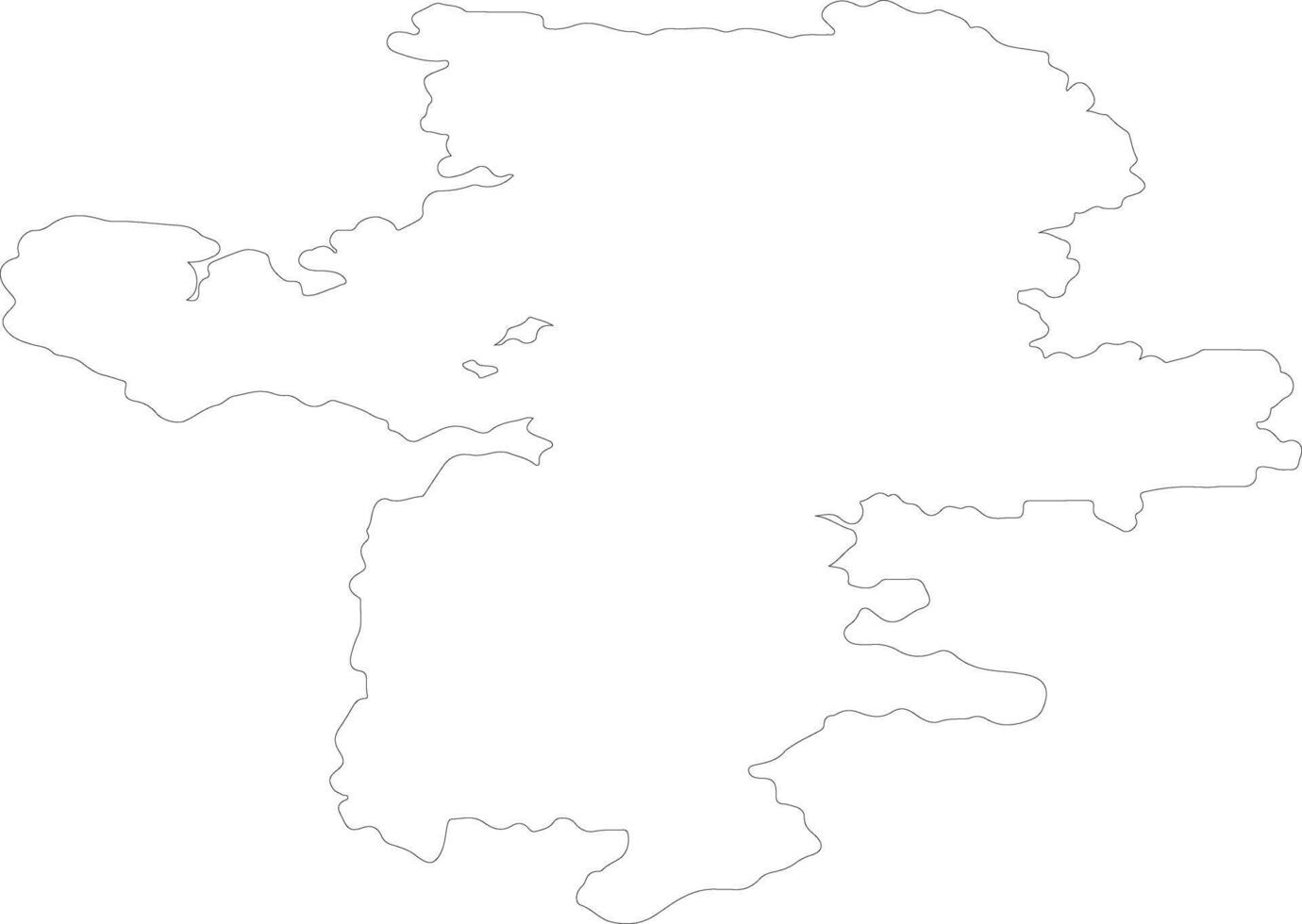 Chelyabinsk Russia outline map vector