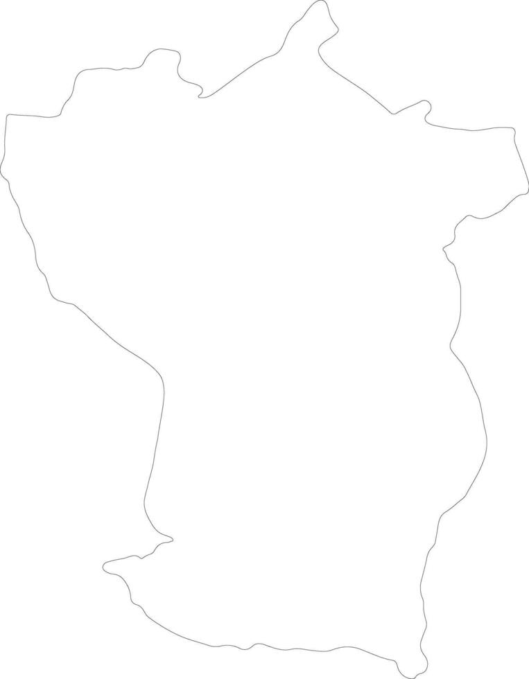 Cojedes Venezuela outline map vector