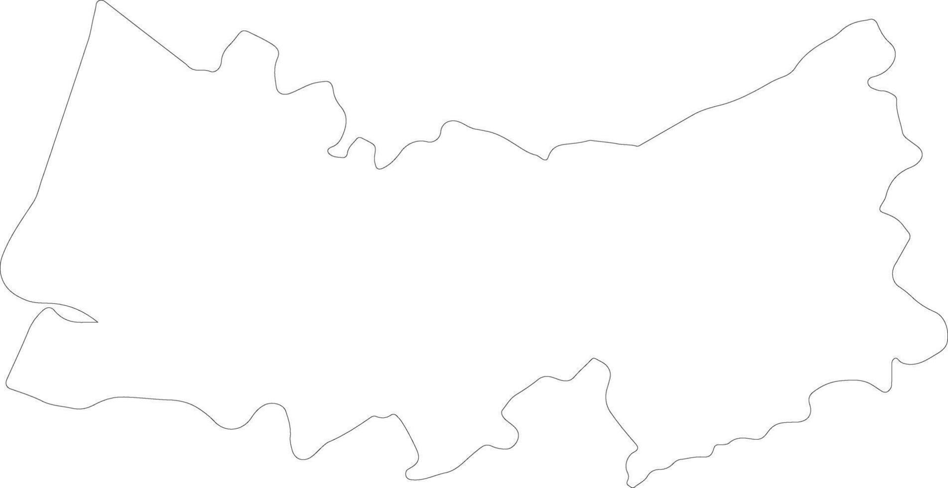 Coimbra Portugal outline map vector