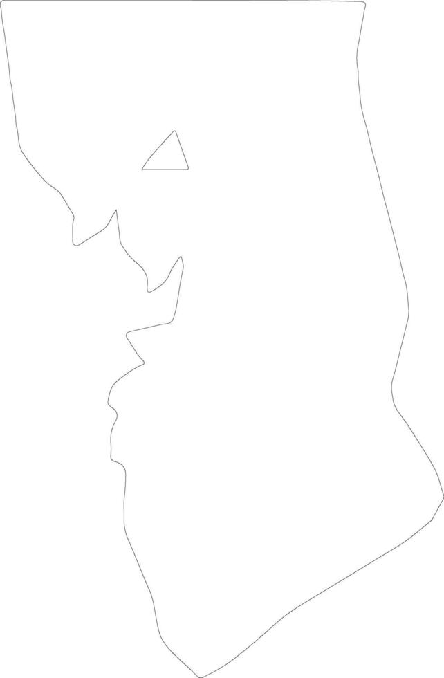 Compostela Valley Philippines outline map vector