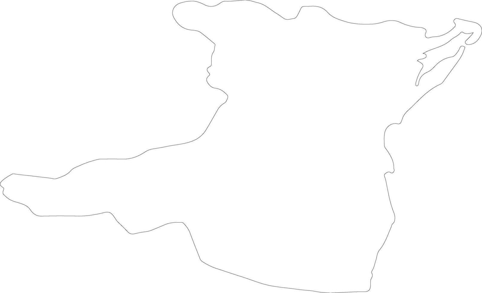 Constanta Romania outline map vector