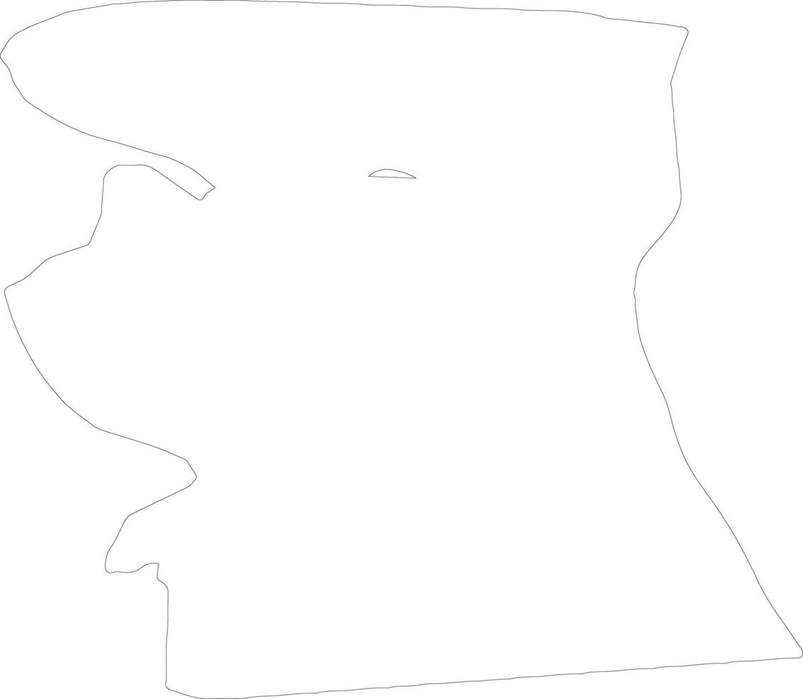 Commewijne Suriname outline map vector