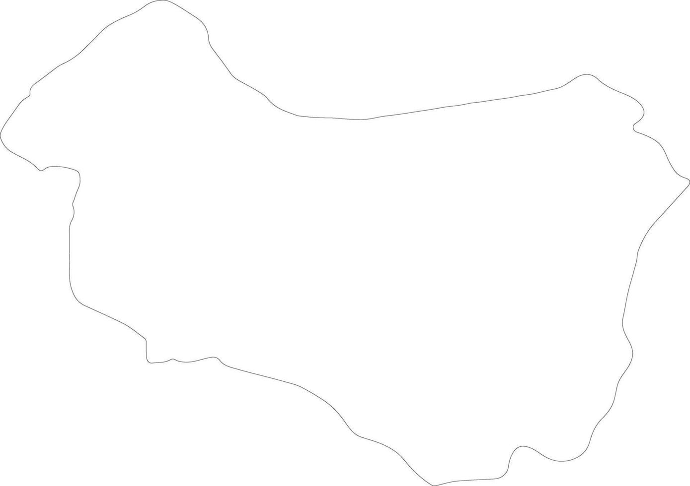 covasna Rumania contorno mapa vector