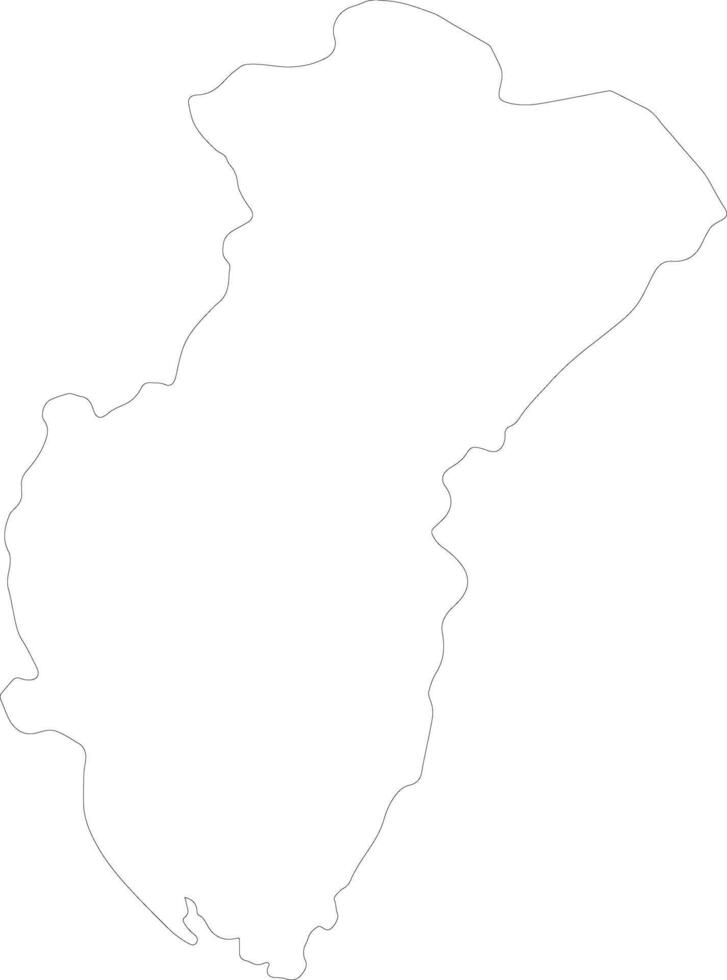 Cross River Nigeria outline map vector