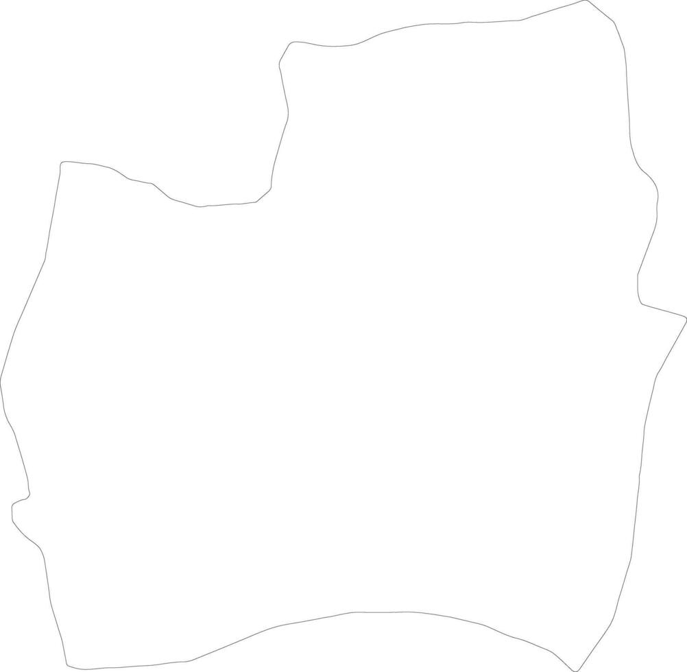 Couva-Tabaquite-Talparo Trinidad and Tobago outline map vector