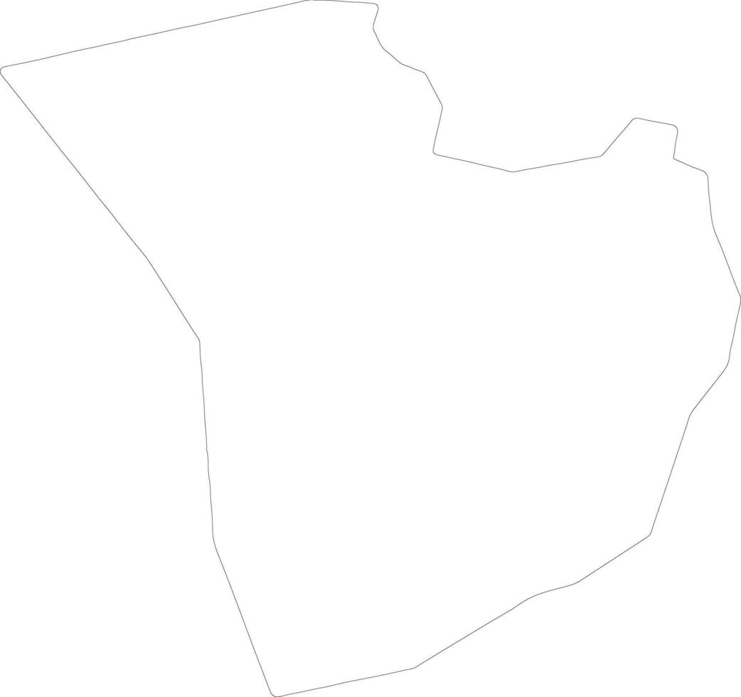 Daejeon sur Corea contorno mapa vector