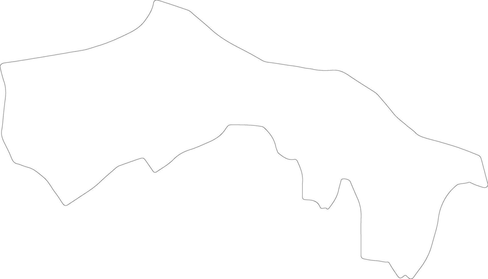 Debar Macedonia outline map vector