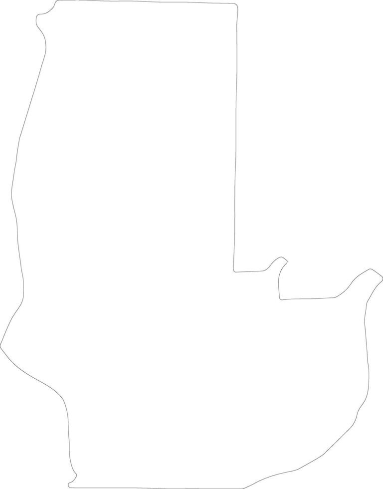 Davao Philippines outline map vector