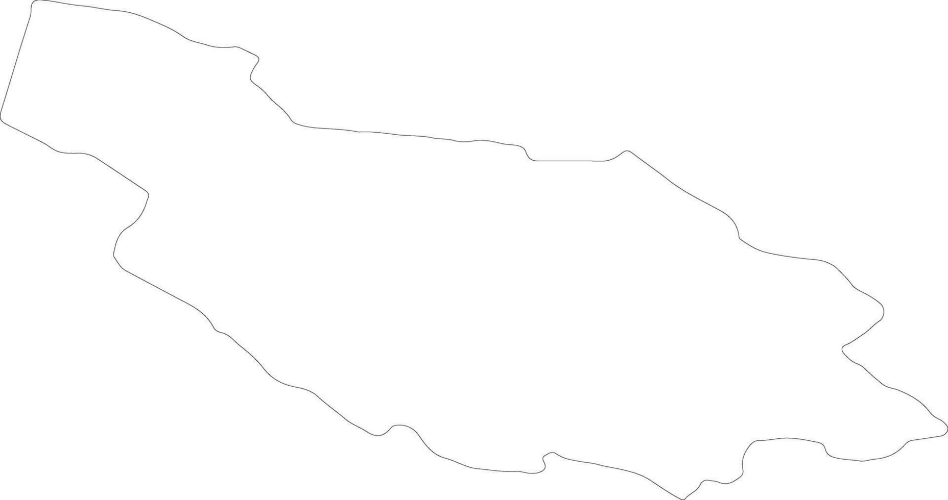 Dalarna Sweden outline map vector