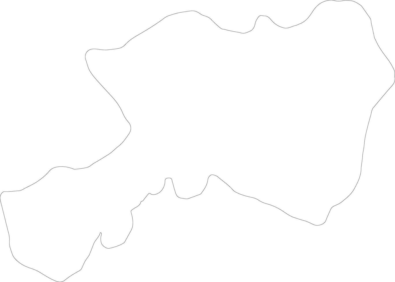 Dhamar Yemen outline map vector