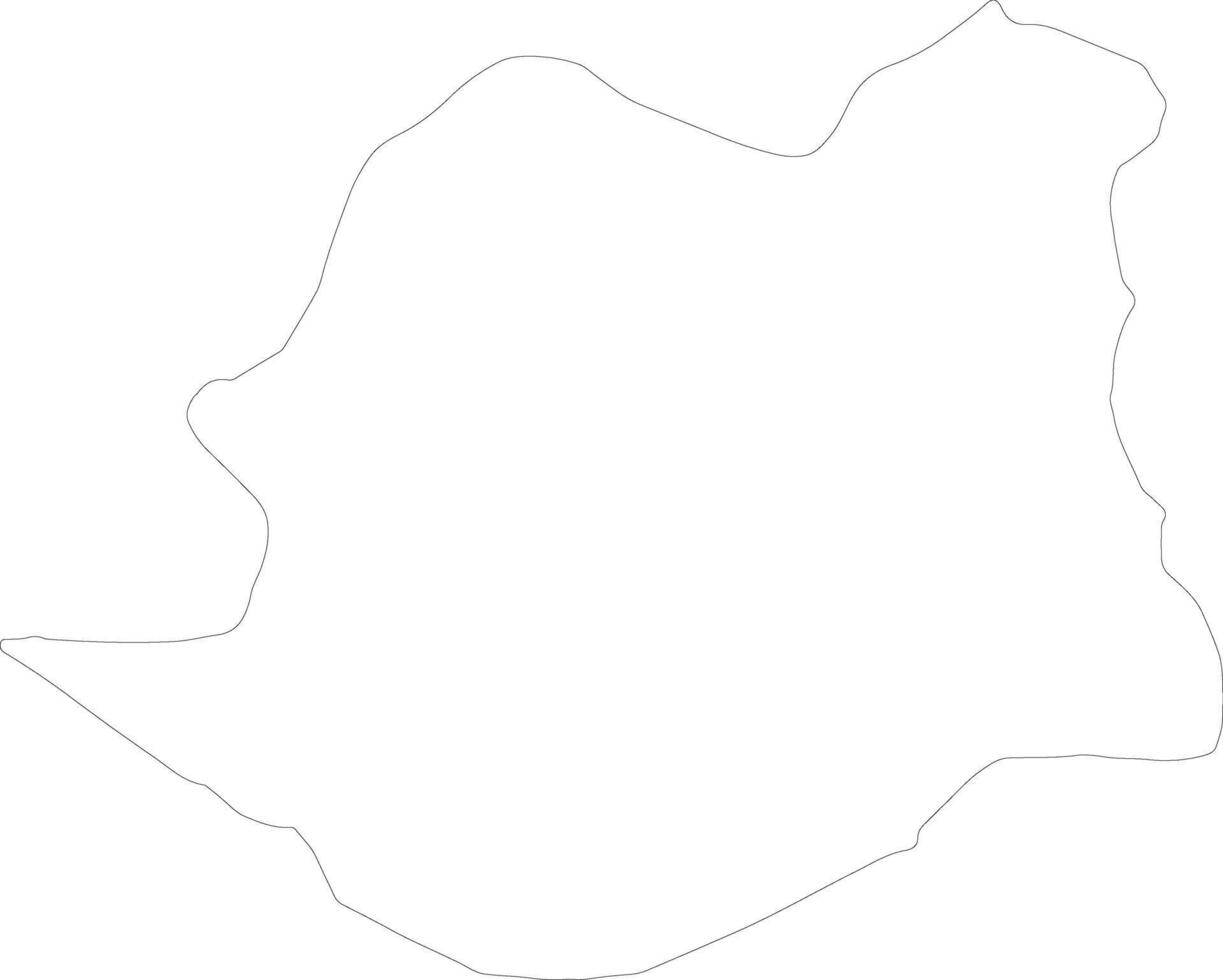 demir kapija macedonia contorno mapa vector