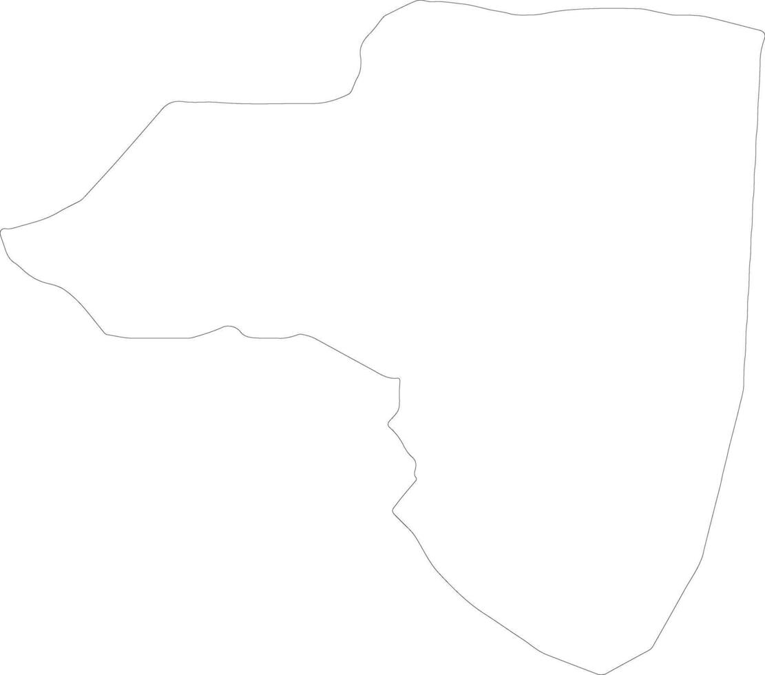 Dojran Macedonia outline map vector