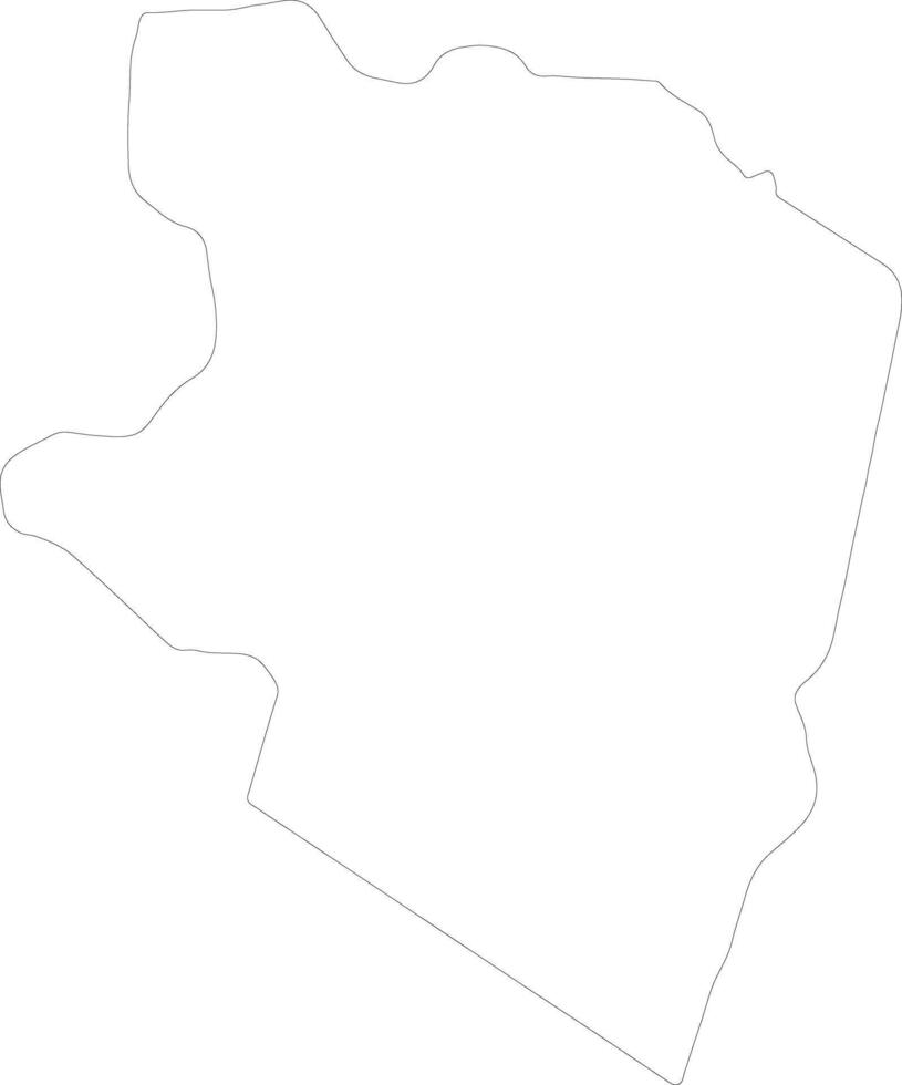 Eastern Highlands Papua New Guinea outline map vector