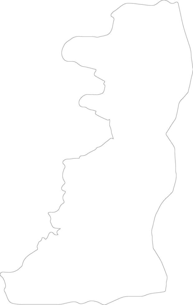 Edirne Turkey outline map vector