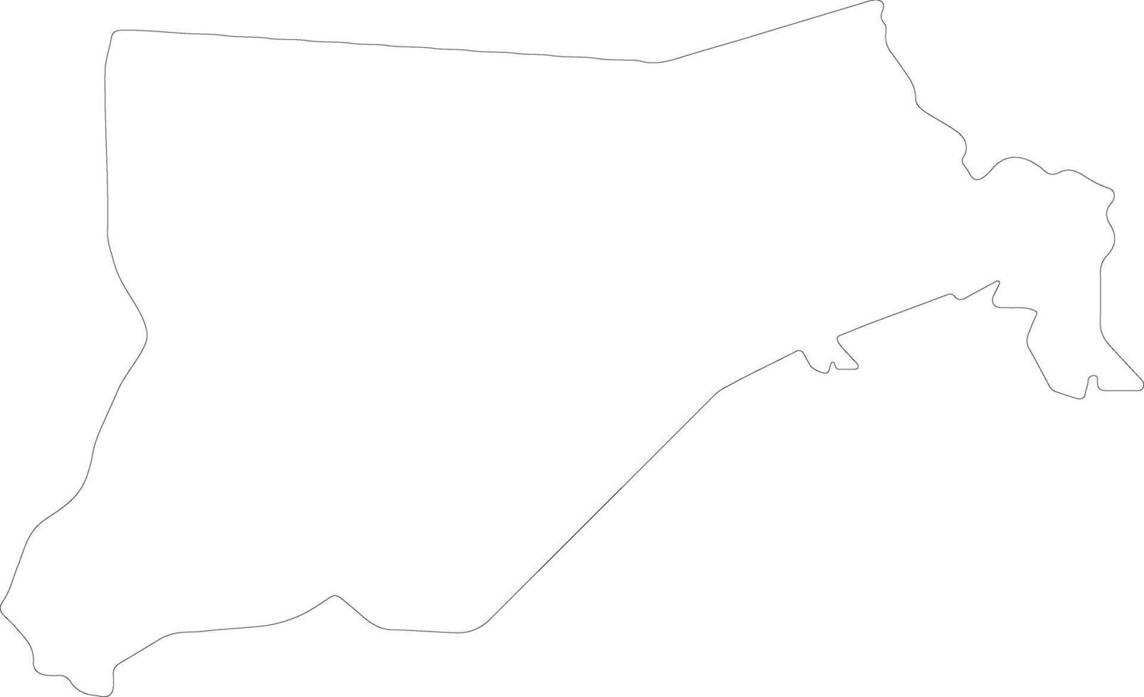 Eastern Equatoria S Sudan outline map vector
