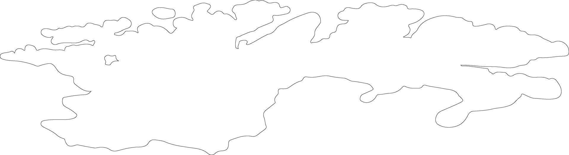 finnmark Noruega contorno mapa vector