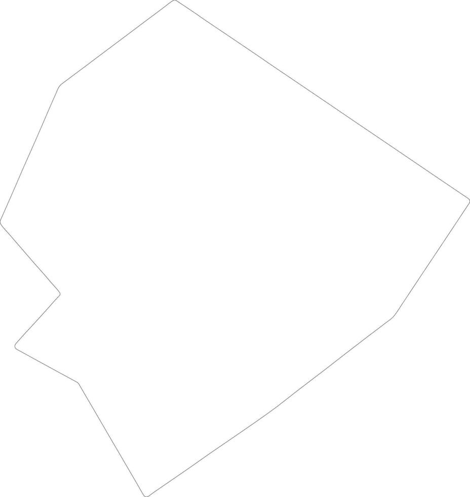 Floriana Malta outline map vector