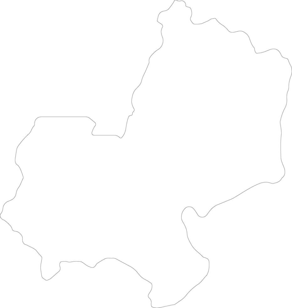 Edo Nigeria outline map vector