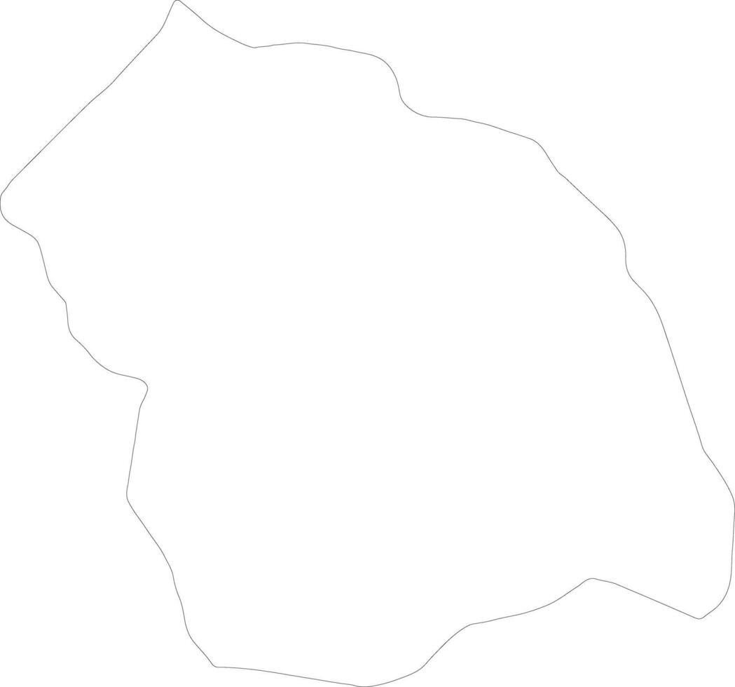 Flores Uruguay outline map vector