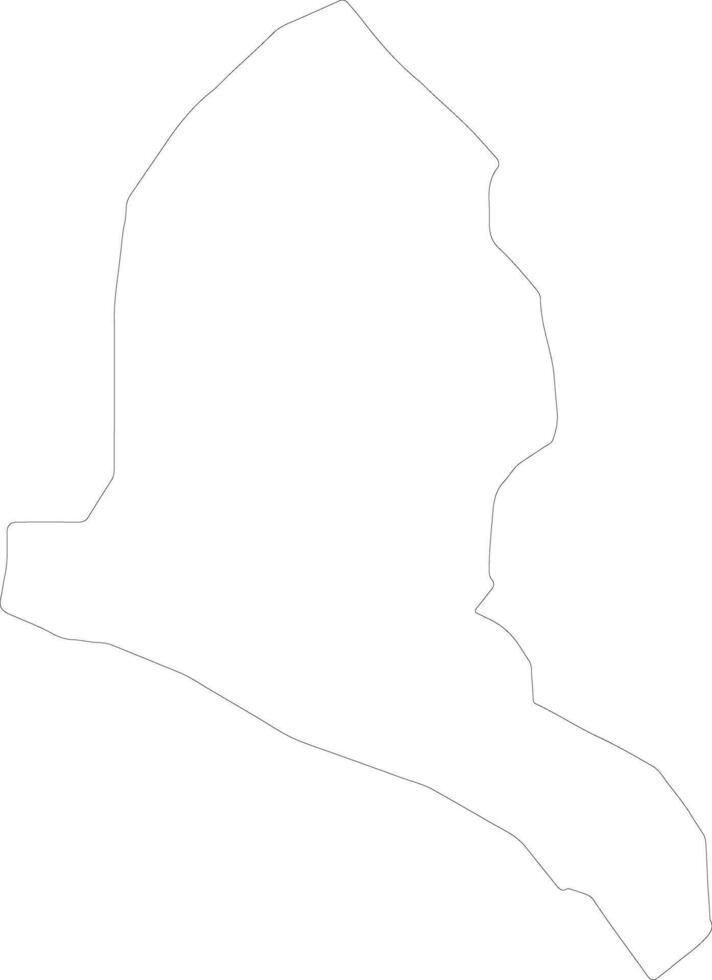 Gazi Baba Macedonia outline map vector