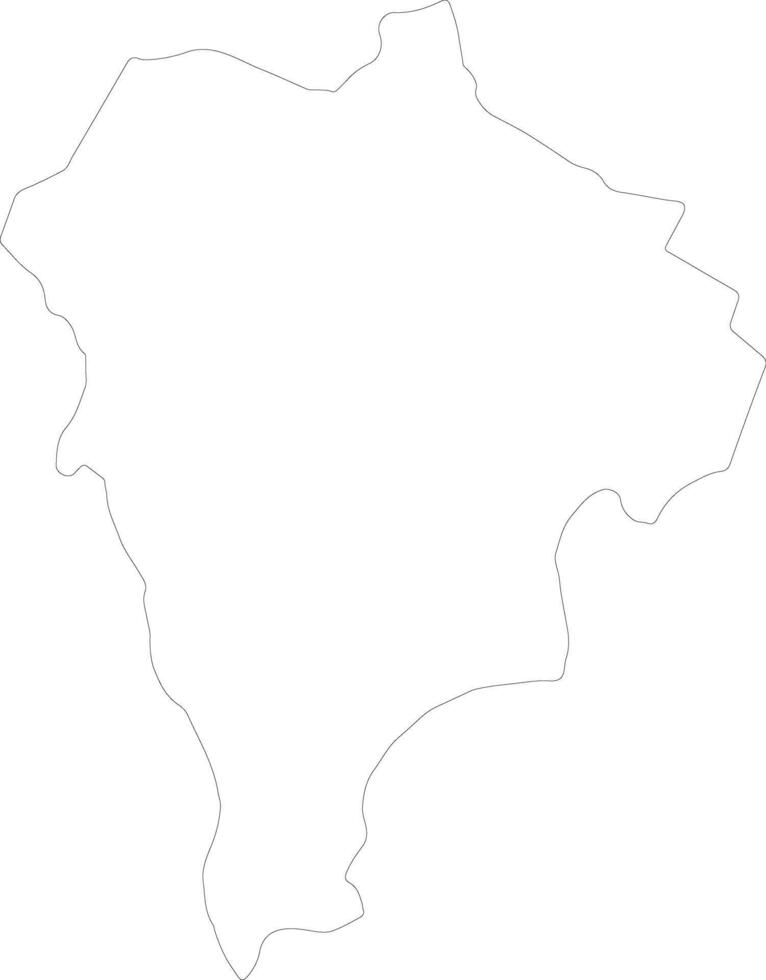 Geita United Republic of Tanzania outline map vector