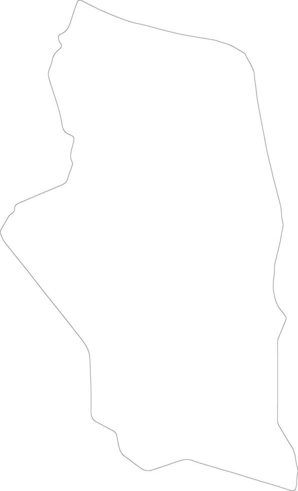Ghat Libya outline map vector