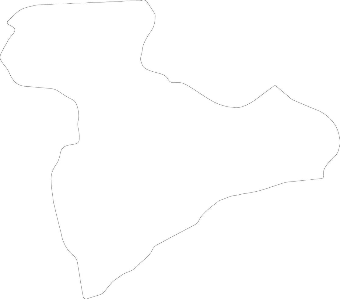 Giurgiu Romania outline map vector