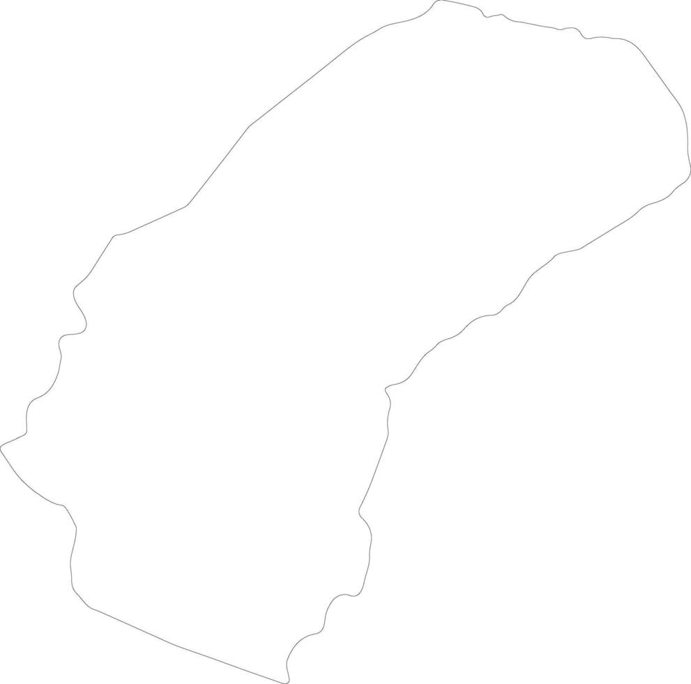 Grand Cape Mount Liberia outline map vector