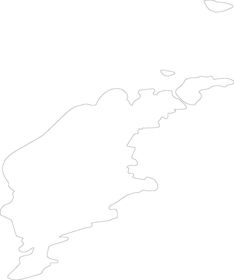 Gotland Sweden outline map vector