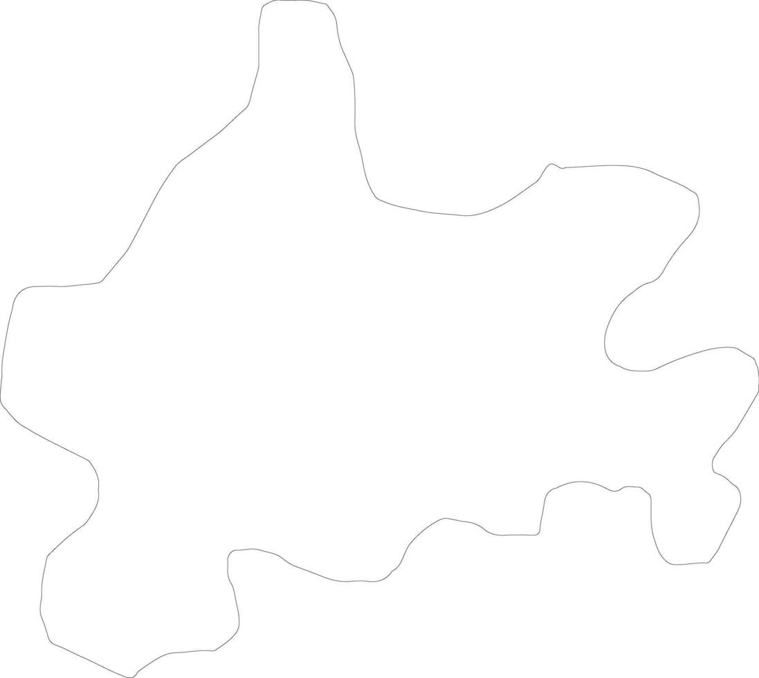 Gradsko Macedonia outline map vector