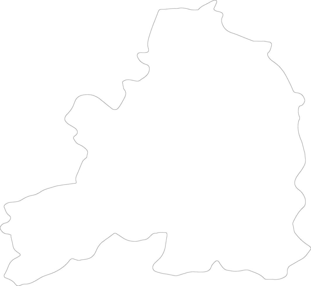 Guarda Portugal outline map vector