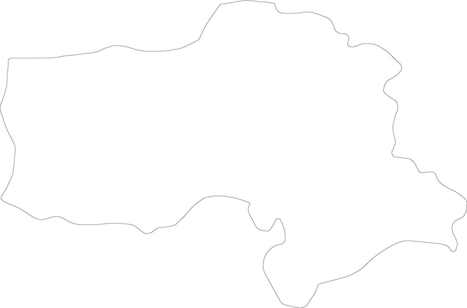 Hakkari Turkey outline map vector