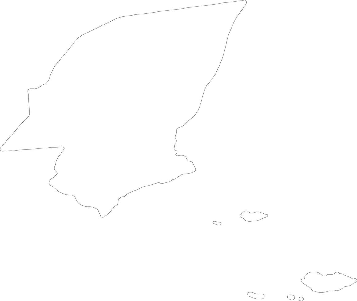 Hadramawt Yemen outline map vector